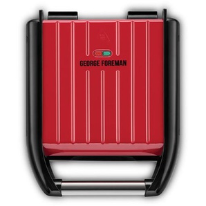 GEORGE FOREMAN Fitnessgrill Steel Compact S Rot