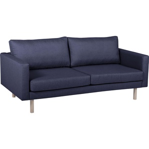 2,5-Sitzer GEPADE Sofas Gr. B/H/T: 200 cm x 80 cm x 87 cm, Flachgewebe, blau (navy) 2-Sitzer Sofas