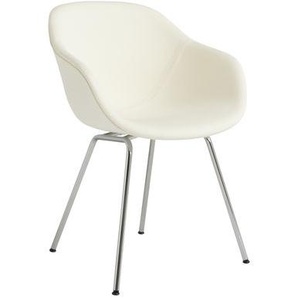 Gepolsterter Sessel AAC 227 textil weiß / Stoff & Stahl - Hay - Weiß