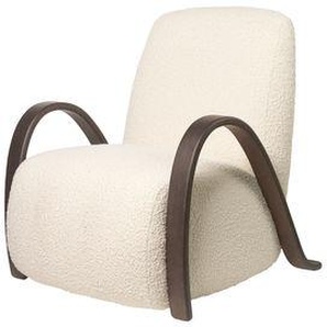 Gepolsterter Sessel Buur textil weiß / Bouclé-Stoff - Ferm Living - Weiß