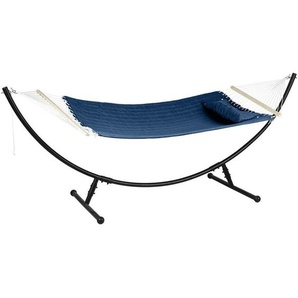 Gepolstertes Hängemattentuch Akio in Indigoblau - 190 x 140 cm - Polyester, fsc® - Hespéride