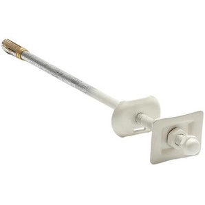 Gerade Wandhalterung in Weiß, für Gusseisenheizkörper - Hudson Reed