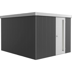 Gerätehaus BIOHORT Neo 4C Variante 3.1 Gerätehäuser grau (dunkelgrau) Gartenhäuser aus Metall