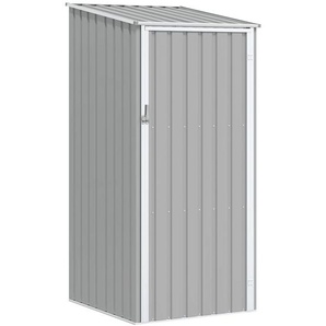 Gerätehaus Grau 87x98x159 cm Verzinkter Stahl