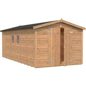 Gerätehaus PALMAKO Dan Gerätehäuser braun (hellbraun) Geräteschuppen hellbraun