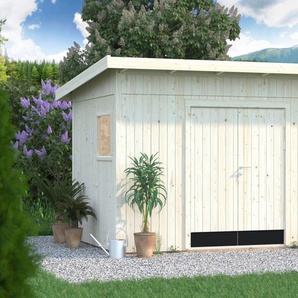 Gerätehaus PALMAKO Stig 8,2 m² Gerätehäuser beige (natur) Geräteschuppen BxTxH: 348x239x250 cm, witterungsbeständig