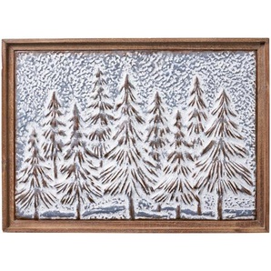 Gerahmtes Wandbild Merry - Snowy Forest