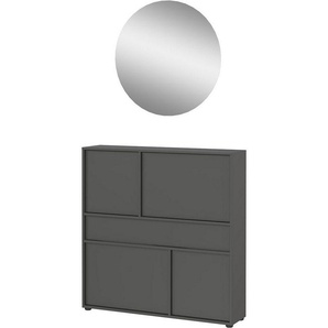 GERMANIA Garderoben-Set GW-Ameca 2.0, (2-St), Garderoben-Set:Mehrzweckschrank und Spiegel