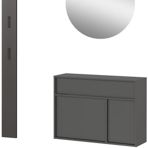 GERMANIA Garderoben-Set GW-Ameca 2.0, (3-St), Garderoben-Set:Mehrzweckschrank und Spiegel