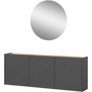 GERMANIA Garderoben-Set GW-Libbiano, (2-St), Garderoben-Set bestehend aus Mehrzweckschrank und Spiegel
