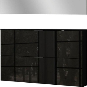GERMANIA Garderoben-Set Valega, (2-St), inkl. Schuhschrank mit Glasfronten und Spiegel