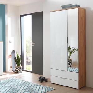 Garderobenschrank »Telde« - silber - Holz -