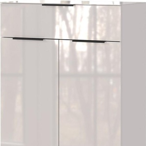 GERMANIA Kombikommode Oakland, Breite 83 cm, Fronten und Oberboden mit Glasauflage