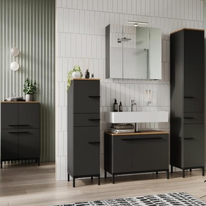 Mediumschrank »Yonkers« - schwarz - Holz -