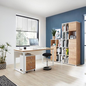 Rollcontainer »Lioni« - braun - Holz -