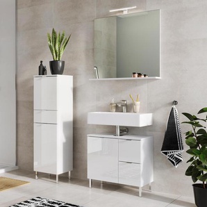 Schrank »Mauresa« - chrom - Holz -