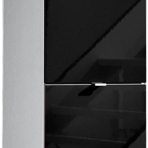 Schuhschrank GERMANIA COLORADO Schränke Gr. B/H/T: 53 cm x 132 cm x 30 cm, schwarz-weiß (weiß, schwarz hochglanz) Schuhschränke