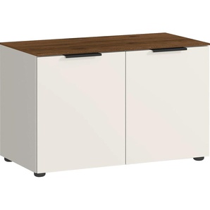 Sitzbank GERMANIA California Sitzbänke Gr. B/H/T: 75 cm x 48 cm x 40 cm, braun (kaschmir, nussbaum, nachbildung) Garderobenbank Sitzbank Hocker, Bänke Truhen Breite 75 cm