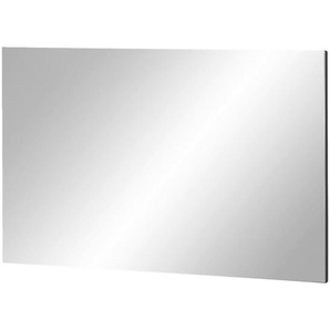 Germania Wandspiegel, Graphit, Glas, rechteckig, 87x55x3 cm, waagrecht montierbar, Wohnspiegel, Wandspiegel