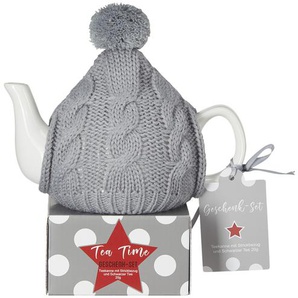 Geschenkset  Black Tea ¦ grau ¦ Dolomite, Textil ¦ Maße (cm): B: 18,5 H: 12 T: 12