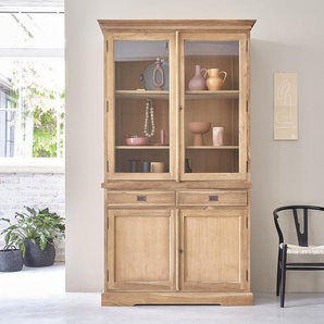 Geschirrschrank aus massivem Teakholz 120 cm