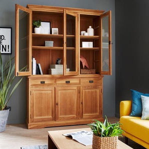 Geschirrschrank aus massivem Teakholz 150 cm