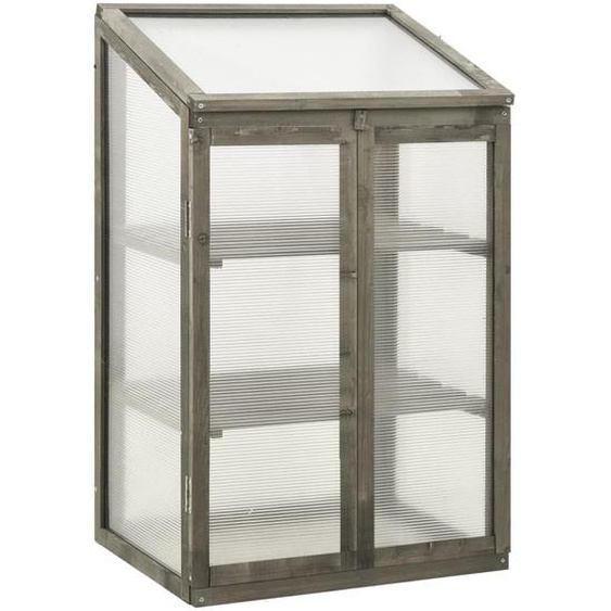 Gewächshaus 60x45x100 cm Tannenholz