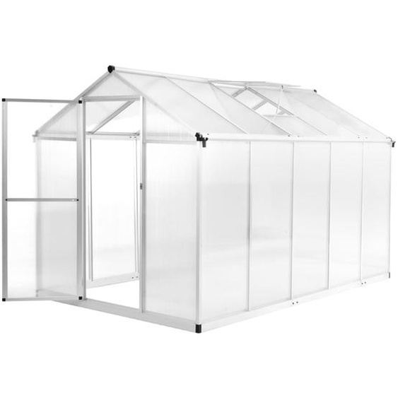 Gewächshaus Aluminium 302x190x195 cm 11,19 m³