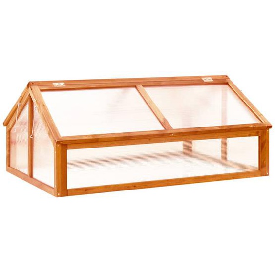 Gewächshaus Braun 114x80x50 cm Tannenholz