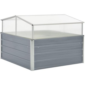 Gewächshaus Grau Verzinkter Stahl 100×100×85 cm