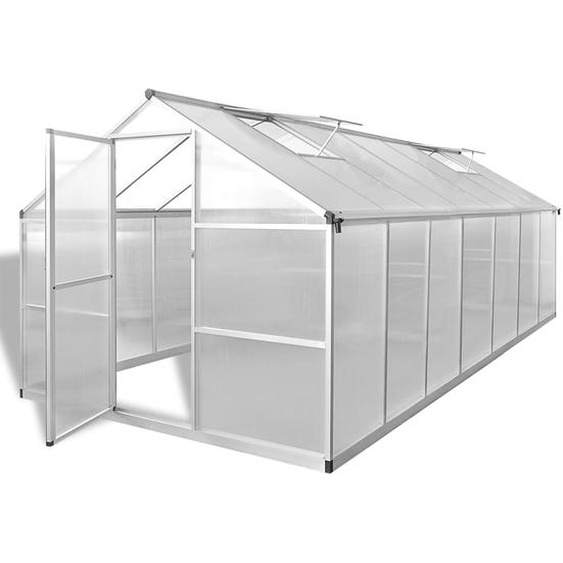Gewächshaus Verstärkt Aluminium 10,53 m²