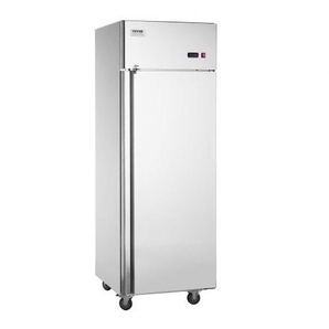Gewerbe-Gefrierschrank 570 L, Gefrierschrank mit Einzeltür, Edelstahl-Gefrierschrank mit automatischer Abtauung, 3 verstellbaren Ablagen, Temperaturregelung von -25 bis -15 ℃ und 4 Rädern LSSYLJMCLDDMG5NTKV2