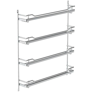 Gewürzregal SCHÜTTE Reling Regale Gr. T: 6,5 cm, grau (chromfarben) Gewürzregale Regale 375 x 65 426 mm, Chrom