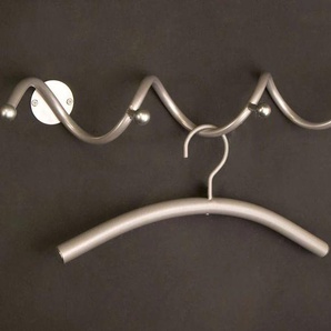 Hakenleiste GGG MÖBEL Hakenleisten Gr. B/H/T: 67 cm x 9 cm x 14 cm, silberfarben (edelstahlfarbig) Haken Hakenleisten aus Metall