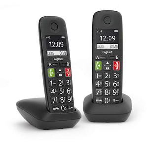 Gigaset E290 Duo Großtastentelefon schwarz L36852-H2901-B101