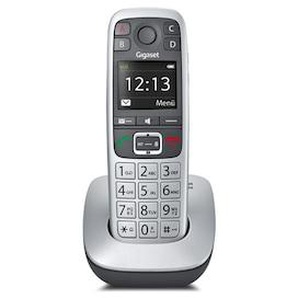 Gigaset E560 schnurloses Festnetztelefon (analog), platin S30852-H2708-B101