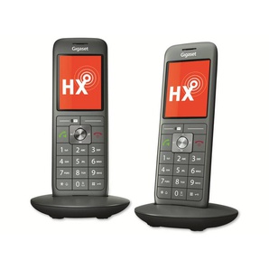 GIGASET Telefon CL660HX Duo, 2 Mobilteile, anthrazit L36852-H2862-B101