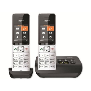 GIGASET Telefon Comfort 500A Duo, silber-schwarz L36852-H3023-B101