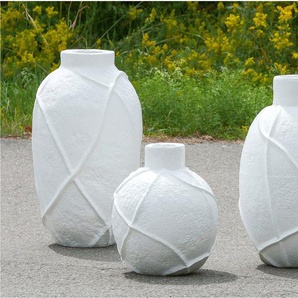 GILDE Bodenvase Vase Linhas weiß H. 57,5cm (1 St)