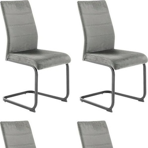 MCA furniture Freischwinger MCA TICINO Schwingstuhl, (4er-Set), Schwingstühle, Schwinger, Komfortsitzhöhe von ca. 48 cm