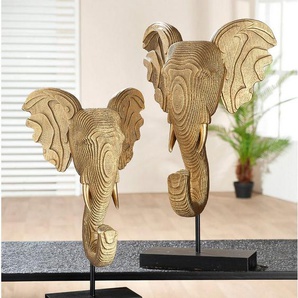 GILDE Tierfigur Skulptur Elefant H. 46 cm (1 St)