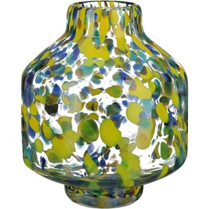 GILDE Tischvase Splash, Höhe ca. 22 cm (1 St), dekorative Vase aus Glas, Blumenvase
