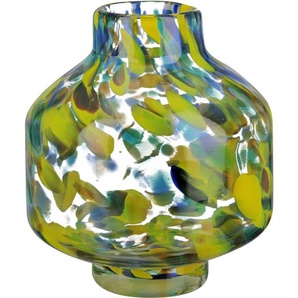 GILDE Tischvase Splash, Höhe ca. 16 cm (1 St), dekorative Vase aus Glas, Blumenvase