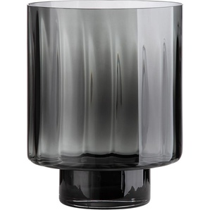 Windlicht GILDE Novus, Weihnachtsdeko Kerzenhalter Gr. B/H/T: 28 cm x 35 cm x 28 cm, schwarz Windlichter Laternen aus Glas, Höhe ca. 35 cm