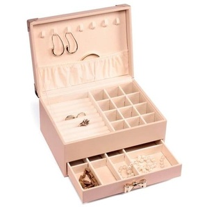 Gillian Jones - Large jewelry box with bow - Pink - Large