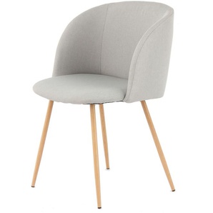 Gimlinge Dining Chair - Modern - Grey - Polyester - 56cm x 54cm x 84cm