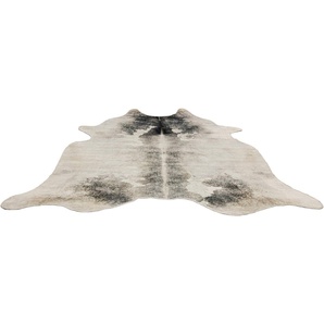 Gino Falcone Fellteppich Emilia, fellförmig, Höhe: 3 mm, Kunstfell, bedruckt, Kuhfell-Optik, ideal im Wohnzimmer & Schlafzimmer