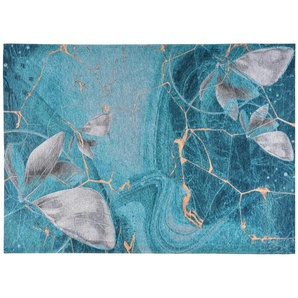 Gino Falcone Teppich  Cosima ¦ blau ¦ Synthetische Fasern ¦ Maße (cm): B: 130 H: 0,3