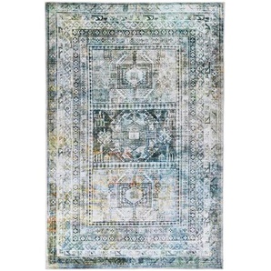 Gino Falcone Vintageteppich  Gino ¦ blau ¦ Synthethische Fasern ¦ Maße (cm): B: 160 H: 0,3