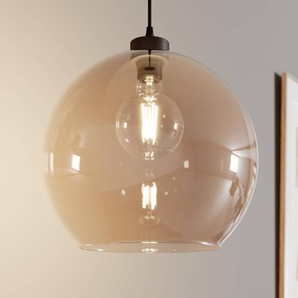 Glas Hängelampe Cubus TK Lighting, dimmbar, creme / amber, für Wohn- / Esszimmer, Glas, Modern, Pendelleuchte 2064
